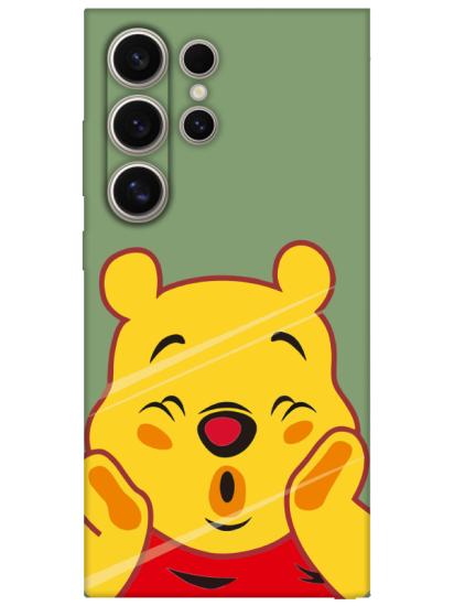 Samsung S24 Ultra Winnie The Pooh Yeşil Telefon Kılıfı