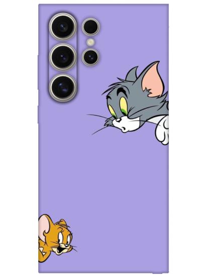 Samsung S24 Ultra Tom And Jerry Lila Telefon Kılıfı