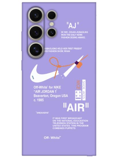 Samsung S24 Ultra Nike Air Lila Telefon Kılıfı