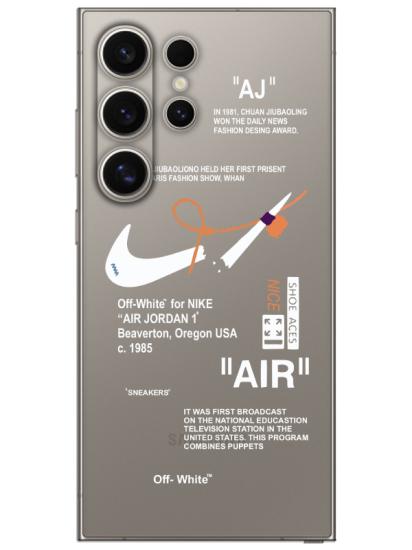 Samsung S24 Ultra Nike Air Şeffaf Telefon Kılıfı