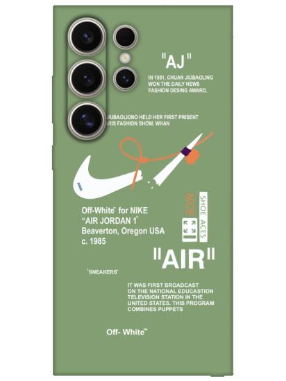 Samsung S24 Ultra Nike Air Yeşil Telefon Kılıfı