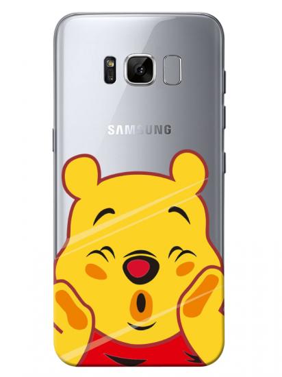 Samsung S8 Winnie The Pooh Şeffaf Telefon Kılıfı