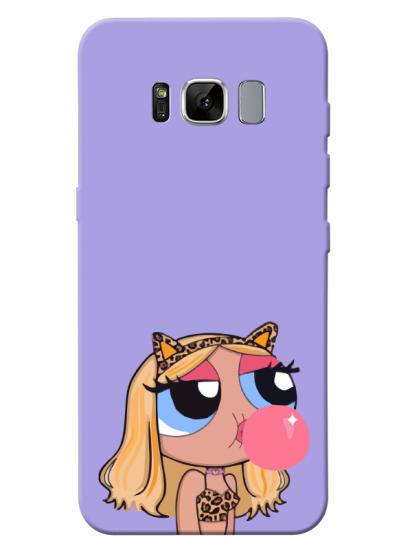 Samsung S8 Powerpuff Girls Lila Telefon Kılıfı