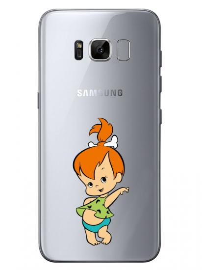 Samsung S8 Taş Devri Kız Bebek Şeffaf Telefon Kılıfı