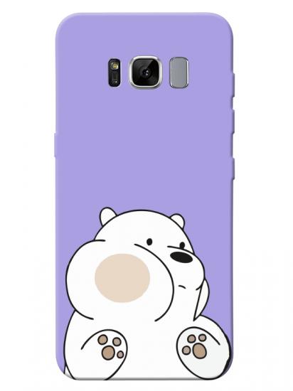 Samsung S8 Panda Lila Telefon Kılıfı