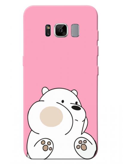 Samsung S8 Panda Pembe Telefon Kılıfı