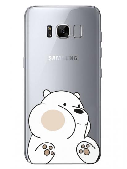 Samsung S8 Panda Şeffaf Telefon Kılıfı