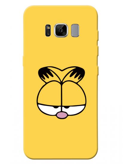 Samsung S8 Plus Garfield Sarı Telefon Kılıfı