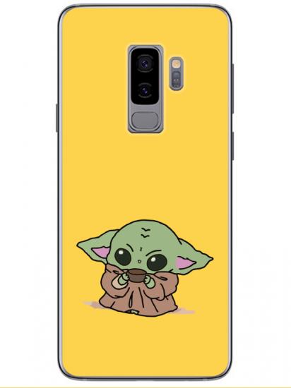 Samsung S9 Baby Yoda Sarı Telefon Kılıfı