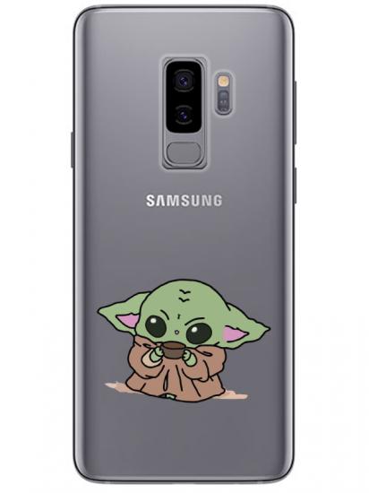 Samsung S9 Baby Yoda Şeffaf Telefon Kılıfı