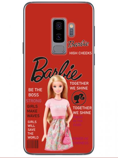 Samsung S9 Barbie Kırmızı Telefon Kılıfı