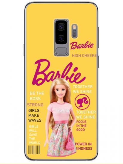 Samsung S9 Barbie Sarı Telefon Kılıfı