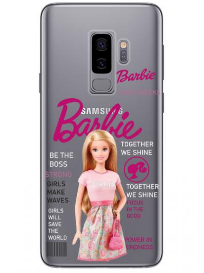 Samsung S9 Barbie Şeffaf Telefon Kılıfı