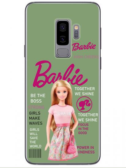 Samsung S9 Barbie Yeşil Telefon Kılıfı