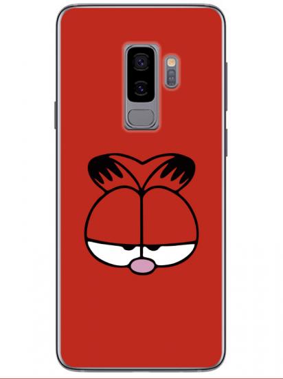 Samsung S9 Garfield Kırmızı Telefon Kılıfı