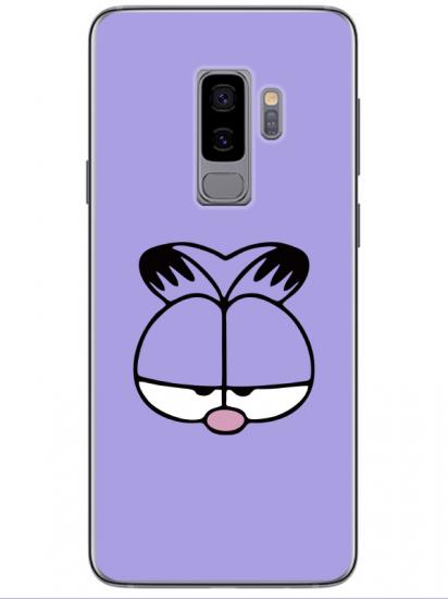 Samsung S9 Garfield Lila Telefon Kılıfı