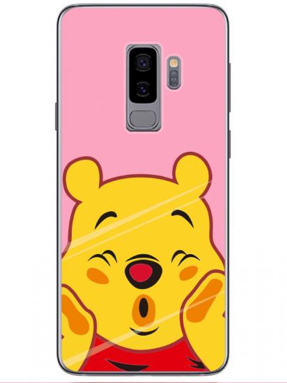 Samsung S9 Winnie The Pooh Pembe Telefon Kılıfı