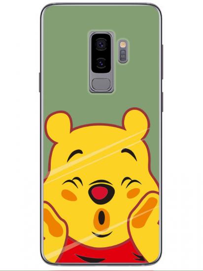 Samsung S9 Winnie The Pooh Yeşil Telefon Kılıfı