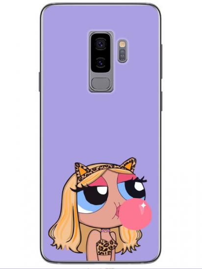 Samsung S9 Powerpuff Girls Lila Telefon Kılıfı