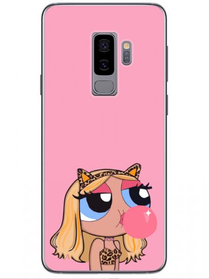 Samsung S9 Powerpuff Girls Pembe Telefon Kılıfı