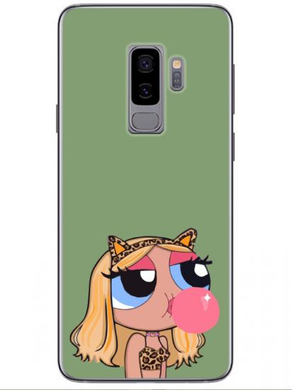 Samsung S9 Powerpuff Girls Yeşil Telefon Kılıfı