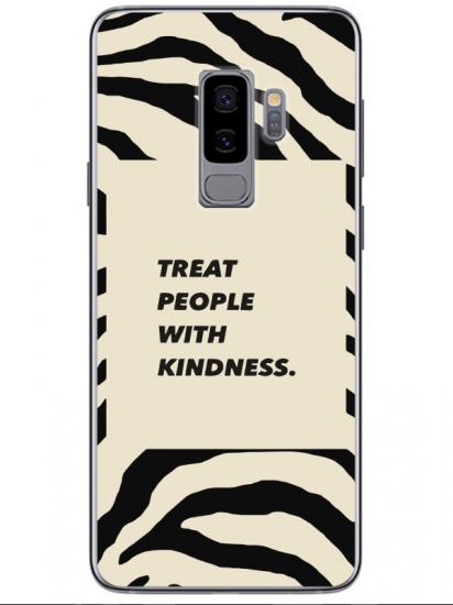 Samsung S9 Zebra Motto Siyah Telefon Kılıfı