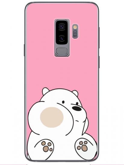 Samsung S9 Panda Pembe Telefon Kılıfı