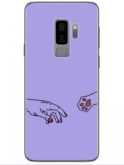 Samsung S9 Hand And Paw Lila Telefon Kılıfı