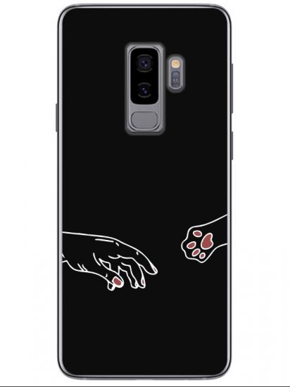 Samsung S9 Hand And Paw Siyah Telefon Kılıfı