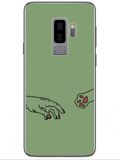 Samsung S9 Hand And Paw Yeşil Telefon Kılıfı