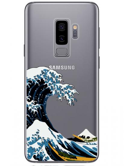 Samsung S9 Kanagawa Şeffaf Telefon Kılıfı