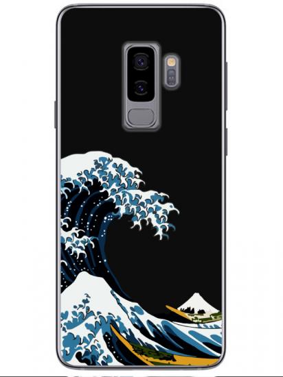 Samsung S9 Kanagawa Siyah Telefon Kılıfı