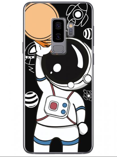 Samsung S9 Astronot Siyah Telefon Kılıfı