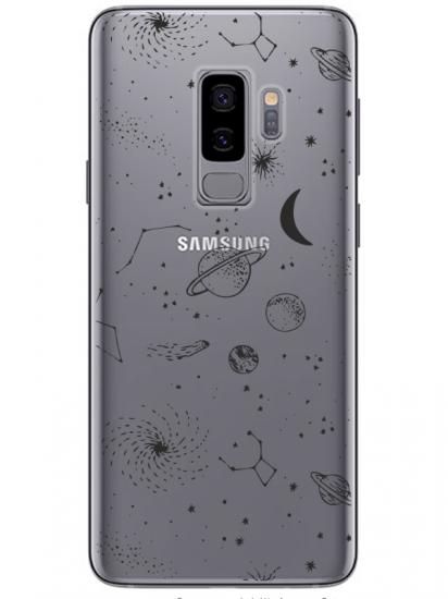 Samsung S9 Gezegenler Şeffaf Telefon Kılıfı