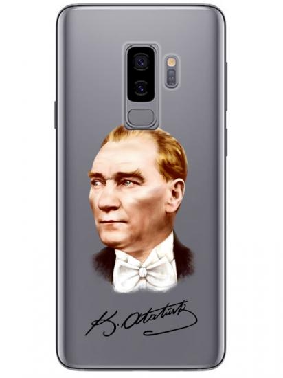 Samsung S9 Plus Atatürk İmzalı Şeffaf Telefon Kılıfı