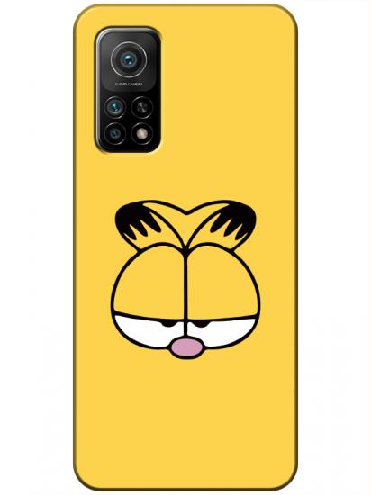 Xiaomi Mi 10T Garfield Sarı Telefon Kılıfı