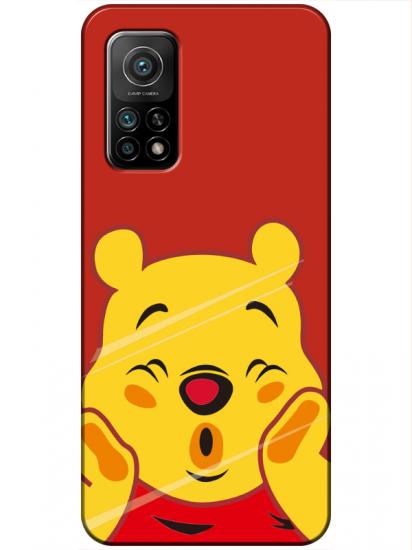 Xiaomi Mi 10T Winnie The Pooh Kırmızı Telefon Kılıfı