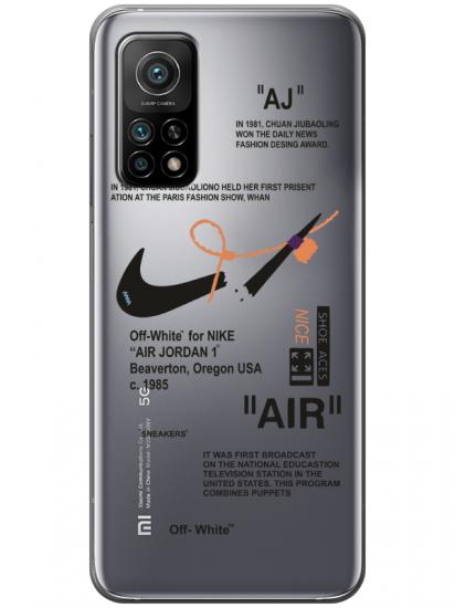 Xiaomi Mi 10T Nike Air Şeffaf Telefon Kılıfı