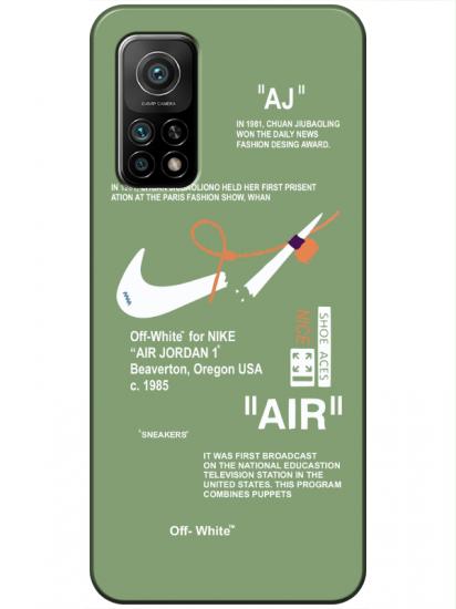 Xiaomi Mi 10T Nike Air Yeşil Telefon Kılıfı