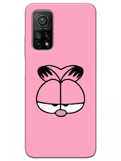 Xiaomi Mi 10T Pro Garfield Pembe Telefon Kılıfı