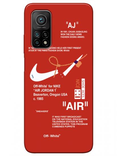 Xiaomi Mi 10T Pro Nike Air Kırmızı Telefon Kılıfı