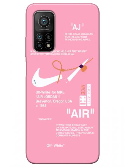 Xiaomi Mi 10T Pro Nike Air Pembe Telefon Kılıfı