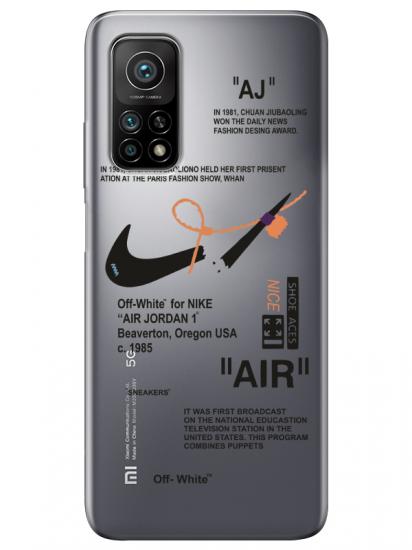 Xiaomi Mi 10T Pro Nike Air Şeffaf Telefon Kılıfı