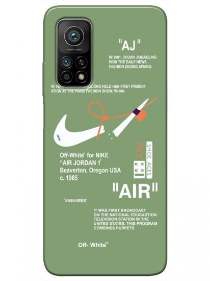 Xiaomi Mi 10T Pro Nike Air Yeşil Telefon Kılıfı