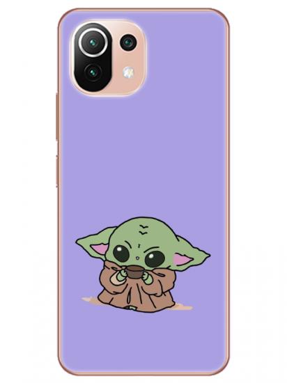 Xiaomi Mi 11 Baby Yoda Lila Telefon Kılıfı