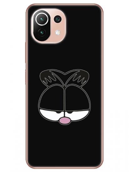 Xiaomi Mi 11 Garfield Siyah Telefon Kılıfı