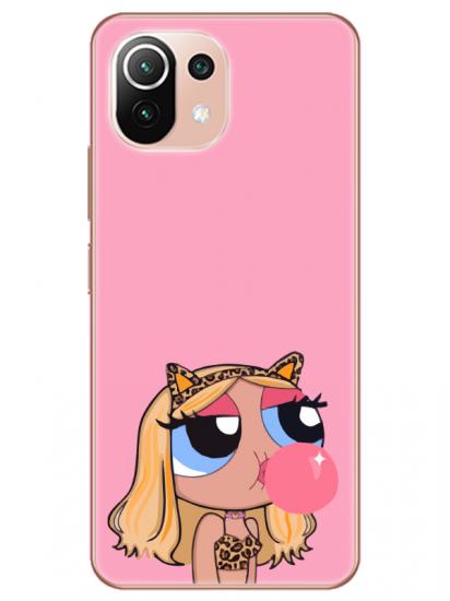 Xiaomi Mi 11 Powerpuff Girls Pembe Telefon Kılıfı