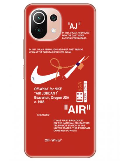 Xiaomi Mi 11 Nike Air Kırmızı Telefon Kılıfı