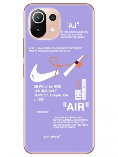 Xiaomi Mi 11 Nike Air Lila Telefon Kılıfı