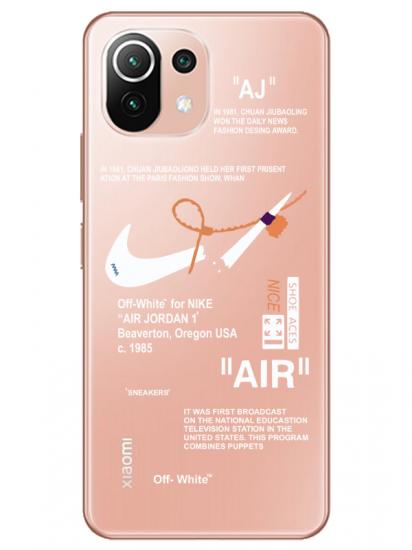 Xiaomi Mi 11 Nike Air Şeffaf Telefon Kılıfı